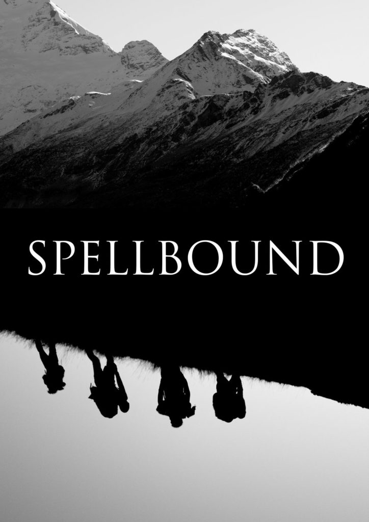 Film poster for Spellbound, a short film on wingsuit base in New Zealand