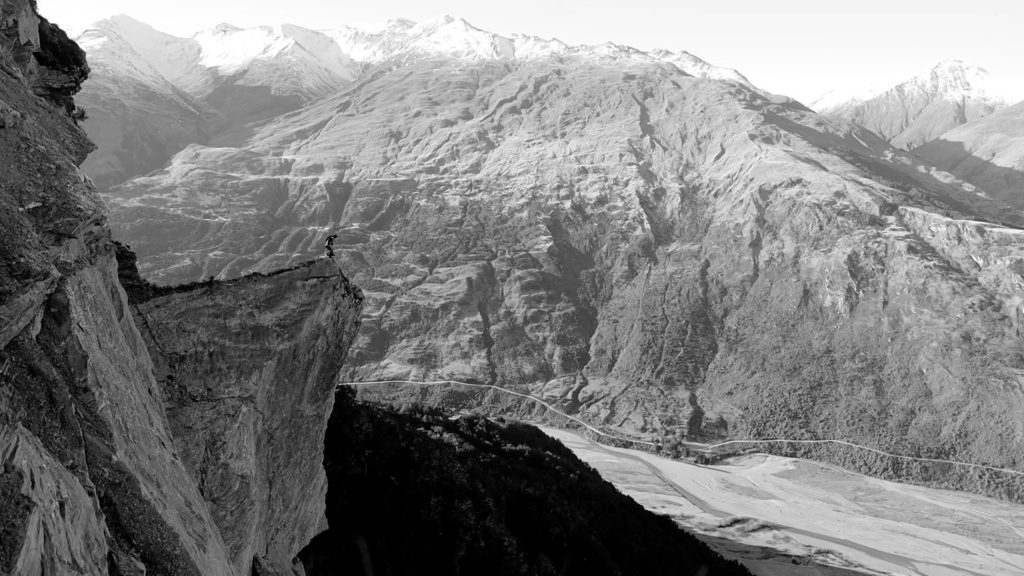 Wingsuit pilot David Walden prepares to jump in New Zealand